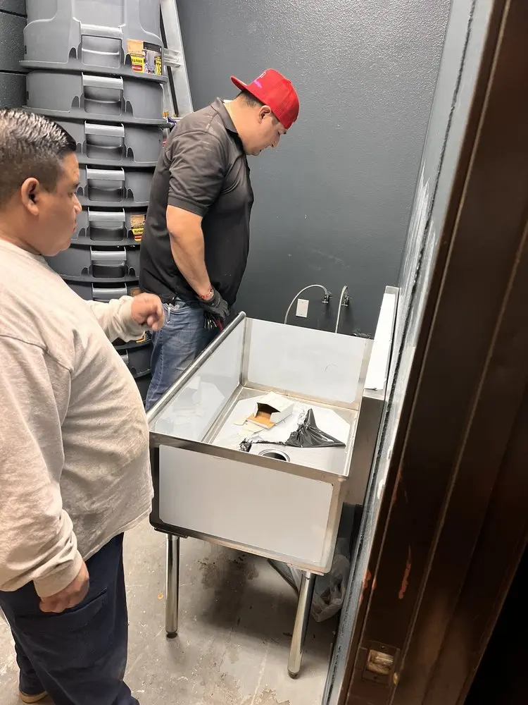 Commercial plumbing and sink installation in Reagan